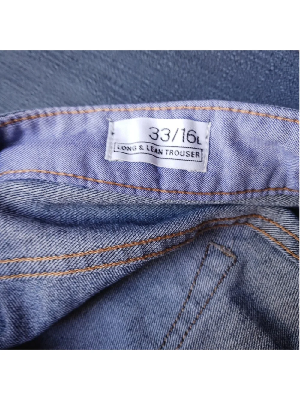Gap 1969 33R/ 16L Long And Lean Medium Wash Trouser w/Flare Classic